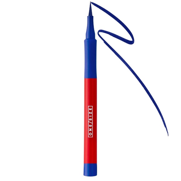 ONE / SIZE BEAUTY POINT MADE WATERPROOF LIQUID EYELINER PEN IN “BOSSY BLUE” - Picture 2 of 9